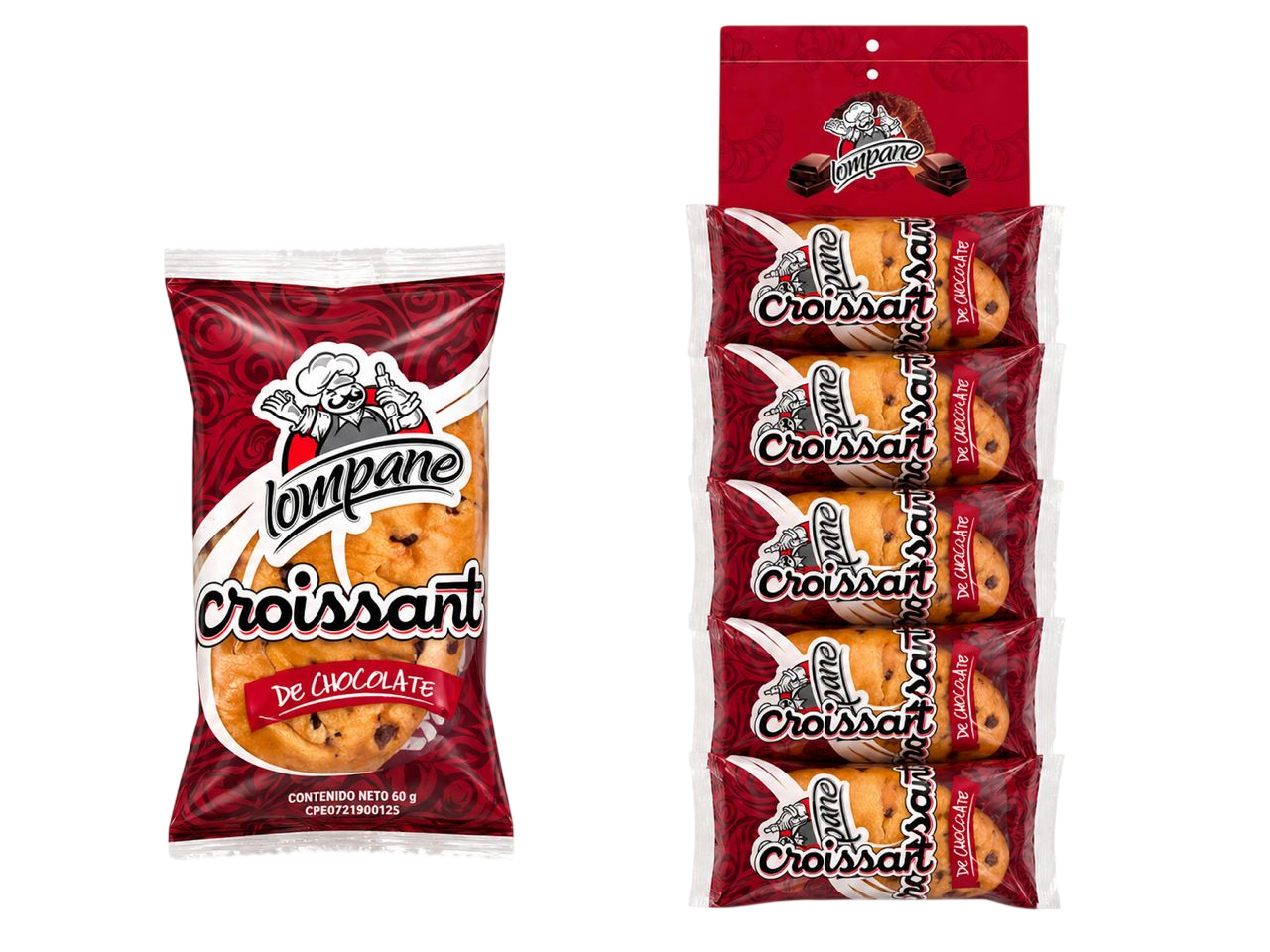 Blister Croissant Chocolate 6und